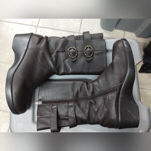 Alegria Erica Cacao Boots 40EU size brown small heel